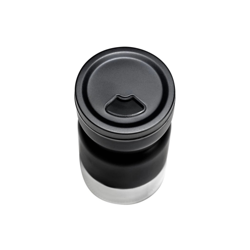 WENKO 55081100 - Ensemble de bocaux à épices BLACK OUTDOOR KITCHEN 12x14,5 cm transparent/noir