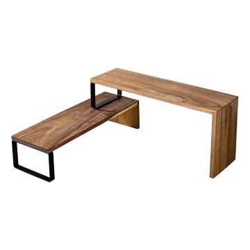 WENKO 55097100 - Étagère pour cuisine d'extérieur noire 36x16 cm marron/noir