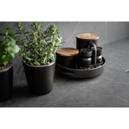 WENKO 55098100 - Plateau BLACK OUTDOOR KITCHEN 26x6 cm, noir