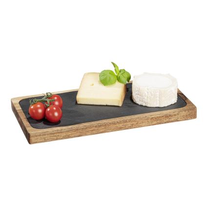 WENKO 55103100 - Planche à découper BLACK OUTDOOR KITCHEN 30 x 15 cm brun/gris