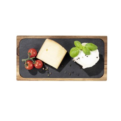 WENKO 55103100 - Planche à découper BLACK OUTDOOR KITCHEN 30 x 15 cm brun/gris