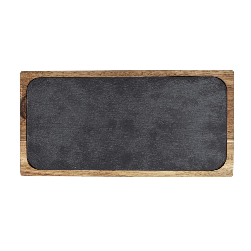 WENKO 55103100 - Planche à découper BLACK OUTDOOR KITCHEN 30 x 15 cm brun/gris