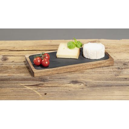 WENKO 55103100 - Planche à découper BLACK OUTDOOR KITCHEN 30 x 15 cm brun/gris
