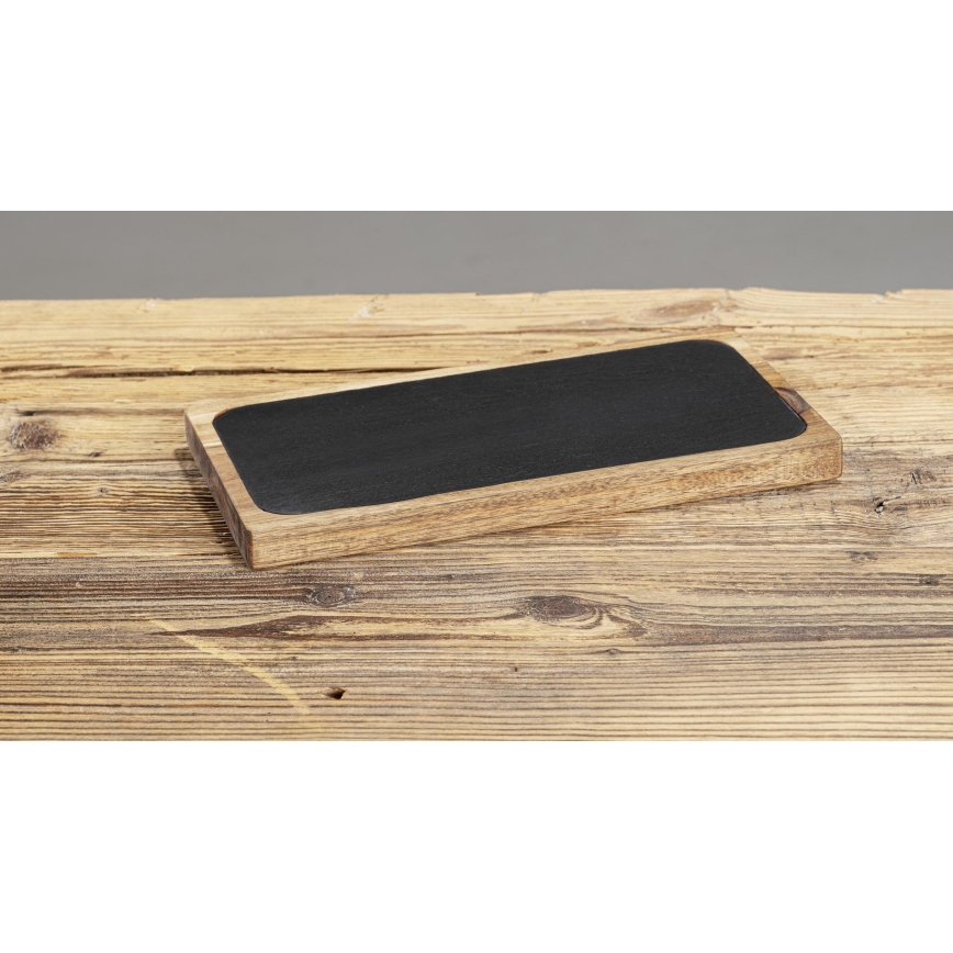 WENKO 55103100 - Planche à découper BLACK OUTDOOR KITCHEN 30 x 15 cm brun/gris