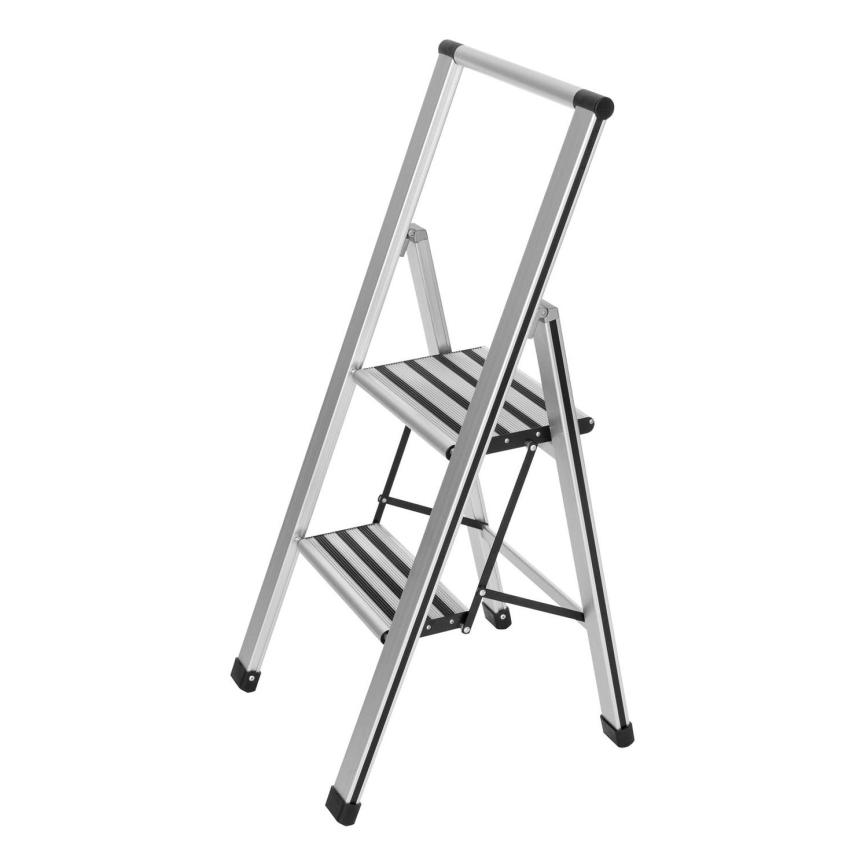 WENKO 601011100 - Escabeau ALU-DESIGN 44x101 cm argent/noir
