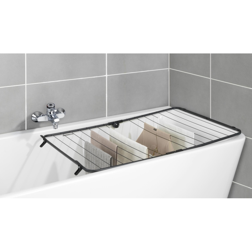 WENKO 63003100 - Étendoir à linge CHAMPION 65x114 cm noir