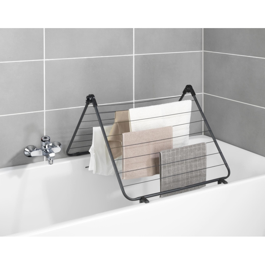 WENKO 63003100 - Étendoir à linge CHAMPION 65x114 cm noir