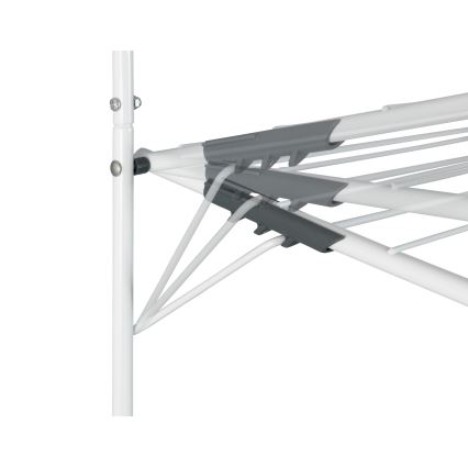 WENKO 63010800 - Étendoir à linge 51x142 cm blanc/gris