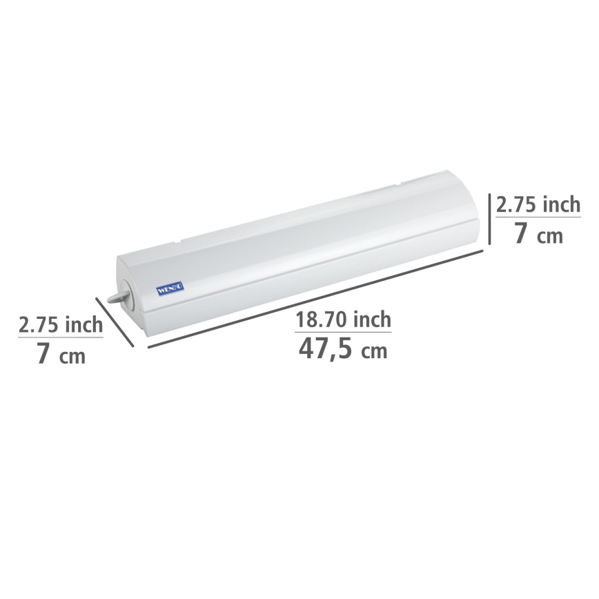 WENKO 63025100 - Étendoir 47,5x7 cm blanc