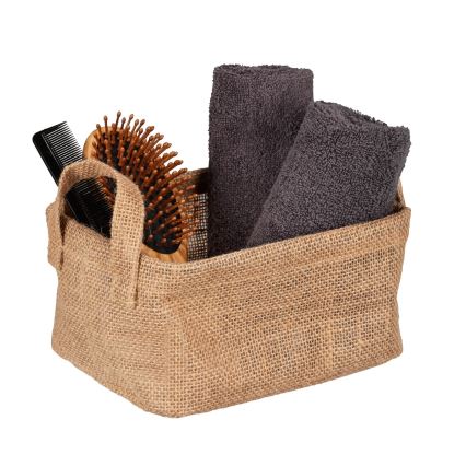 WENKO 64470100 - Panier JUNA 20x15 cm marron