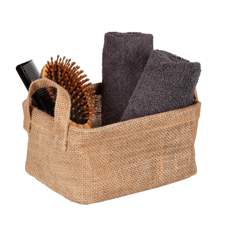 WENKO 64470100 - Panier JUNA 20x15 cm marron