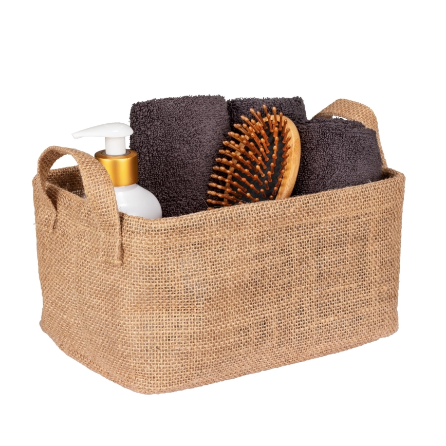 WENKO 64471100 - Panier JUNA 24x17 cm marron