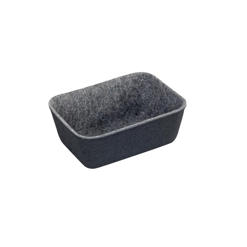 WENKO 64502100 - Organisateur de tiroir FELT 28,5x20 cm gris