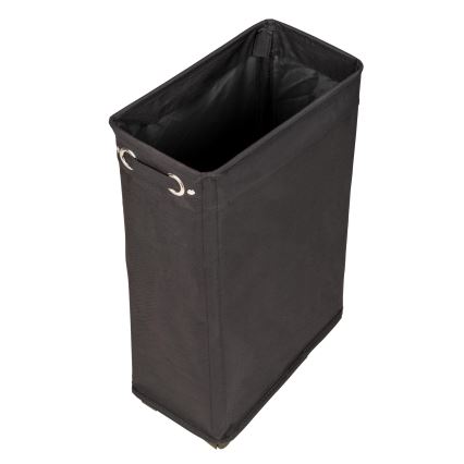 WENKO 69737800 - Panier à linge CORNO 18,5x60 cm noir