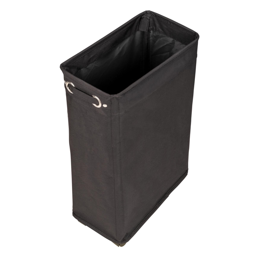 WENKO 69737800 - Panier à linge CORNO 18,5x60 cm noir
