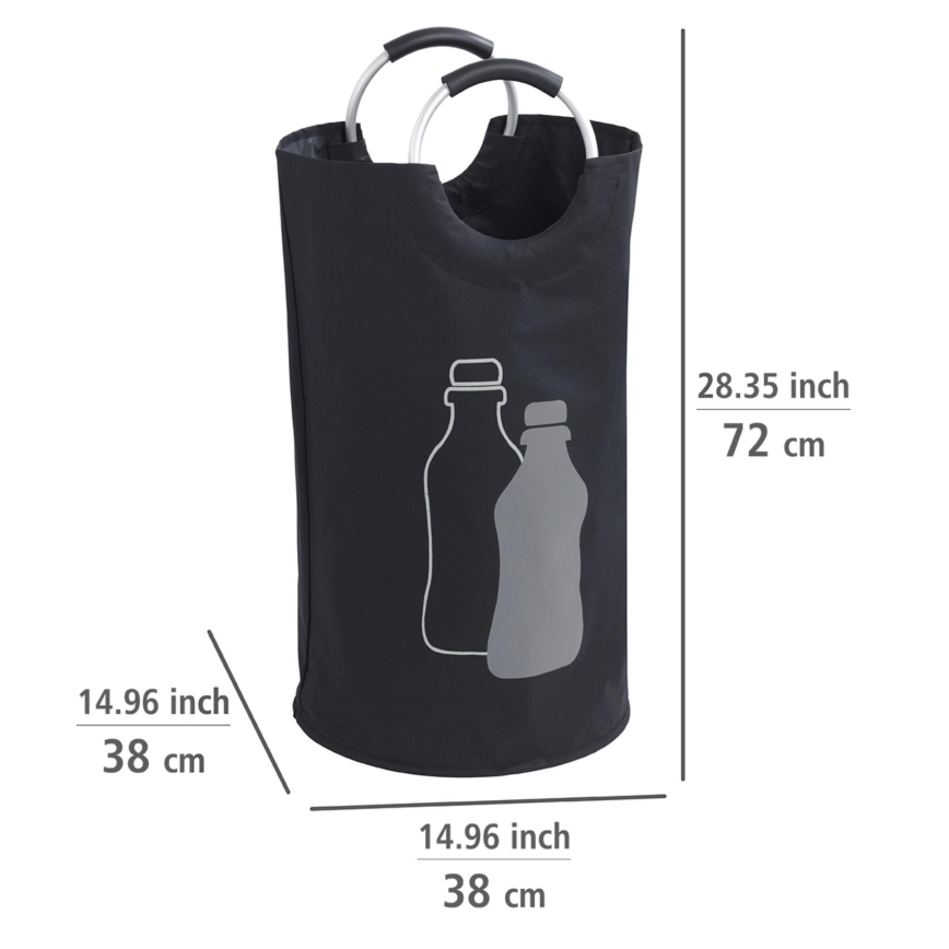 WENKO 69767800 - Sac JUMBO 38 x 72 cm noir