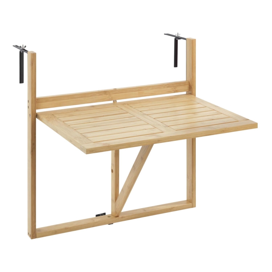 WENKO 69806800 - Table WAIKIKI 64x65 cm blanc/marron