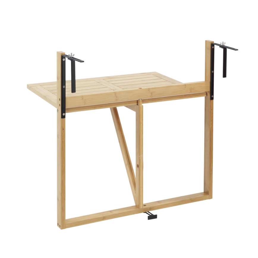 WENKO 69806800 - Table WAIKIKI 64x65 cm blanc/marron