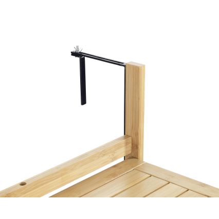 WENKO 69806800 - Table WAIKIKI 64x65 cm blanc/marron