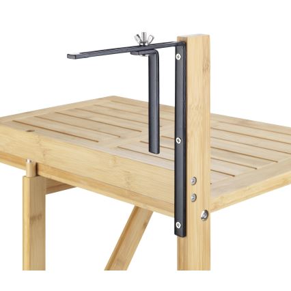 WENKO 69806800 - Table WAIKIKI 64x65 cm blanc/marron