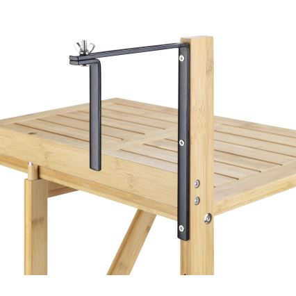 WENKO 69806800 - Table WAIKIKI 64x65 cm blanc/marron