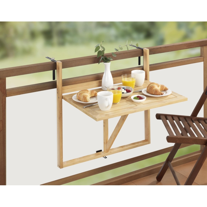 WENKO 69806800 - Table WAIKIKI 64x65 cm blanche/brune