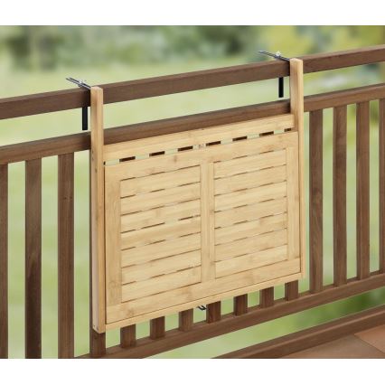 WENKO 69806800 - Table WAIKIKI 64x65 cm blanche/brune
