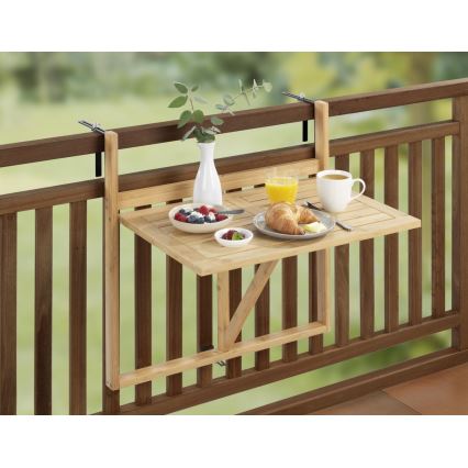 WENKO 69806800 - Table WAIKIKI 64x65 cm blanche/brune
