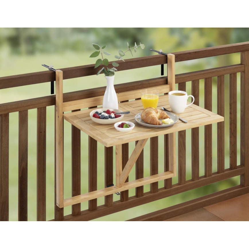 WENKO 69806800 - Table WAIKIKI 64x65 cm blanche/brune