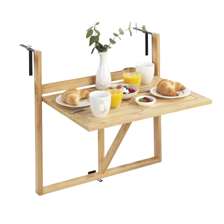 WENKO 69806800 - Table WAIKIKI 64x65 cm blanche/brune