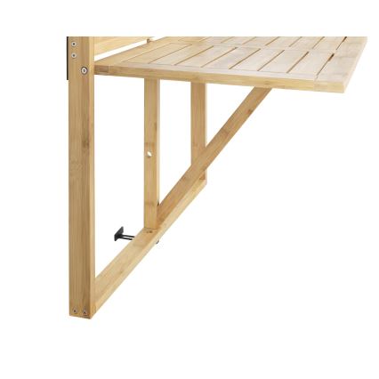 WENKO 69806800 - Table WAIKIKI 64x65 cm blanche/brune