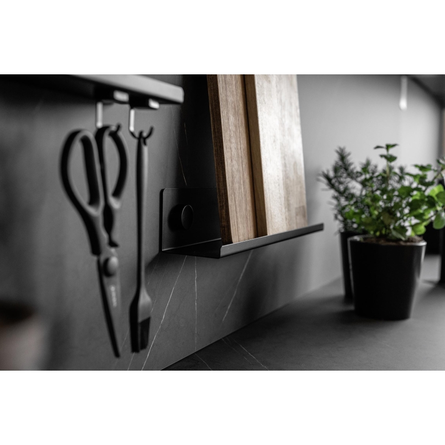WENKO 71146800 - Pots à épices JET 40 x 7,5 cm noirs