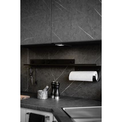 WENKO 71147800 - Étagère JET 25 x 7,5 cm noire