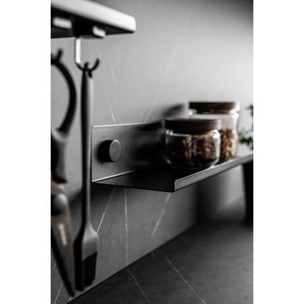 WENKO 71147800 - Étagère JET 25 x 7,5 cm noire