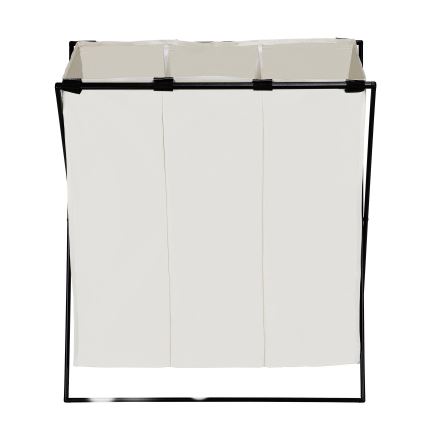 WENKO 71298800 - Panier à linge TRIO 69x76 cm crème/noir