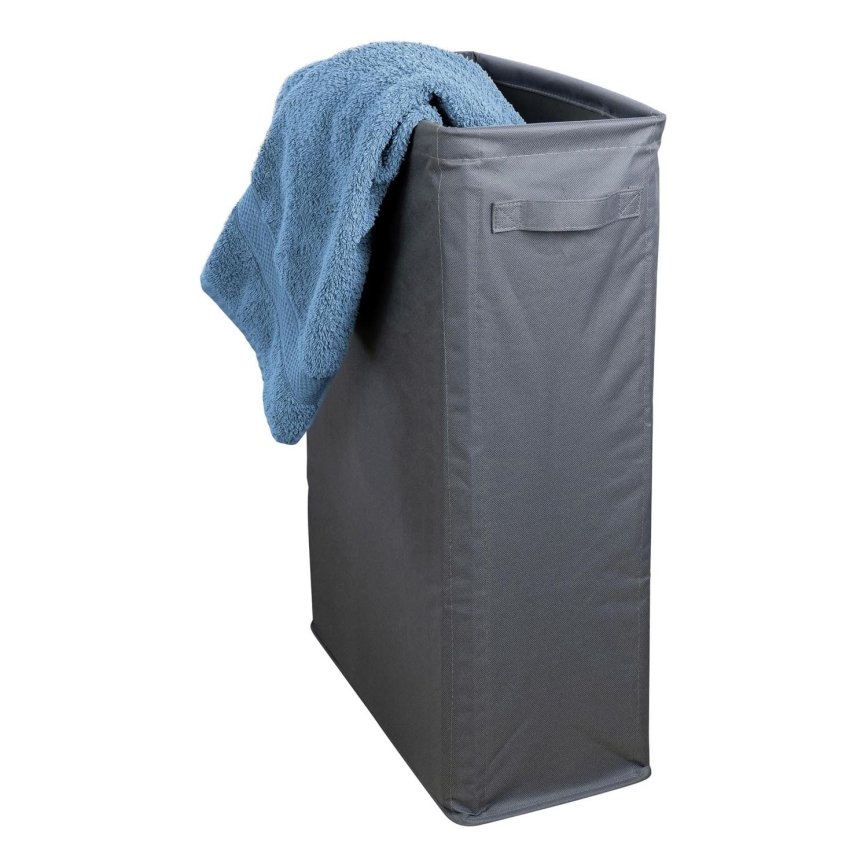 WENKO 71299800 - Panier à linge SLIM 20x60 cm anthracite