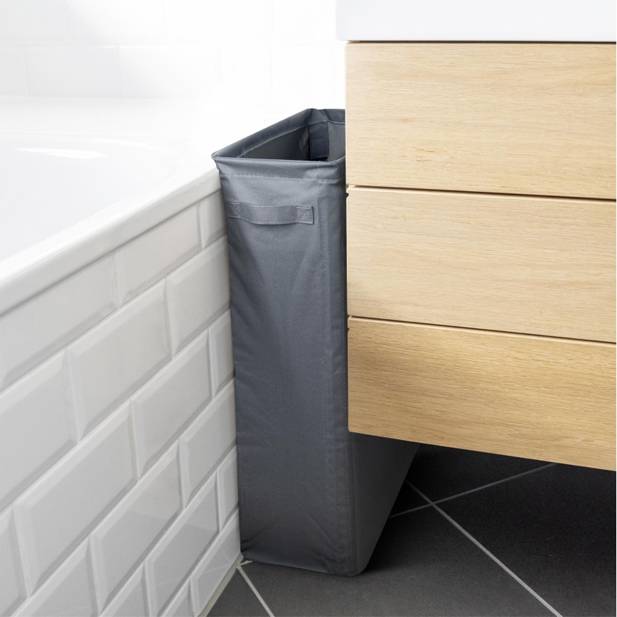 WENKO 71299800 - Panier à linge SLIM 20x60 cm anthracite