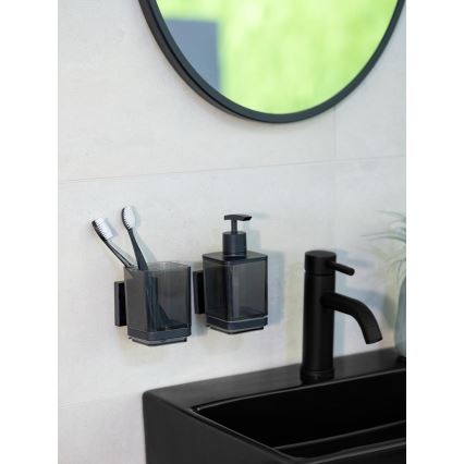 WENKO 71443800 - Gobelet VACUUM-LOC QUADRO ED 7,5 x 10 cm noir