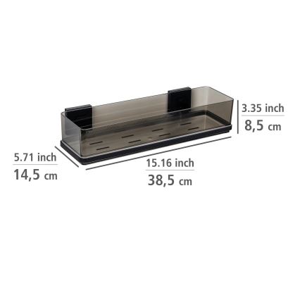 WENKO 71446800 - Étagère VACUUM-LOC QUADRO ED 38,5x14,5 cm noire