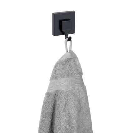 WENKO 71448800 - Crochet VACUUM-LOC QUADRO ED 6x7 cm noir
