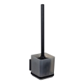 WENKO 71450800 - Ensemble WC VACUUM-LOC QUADRO ED 9,5 x 37 cm noir