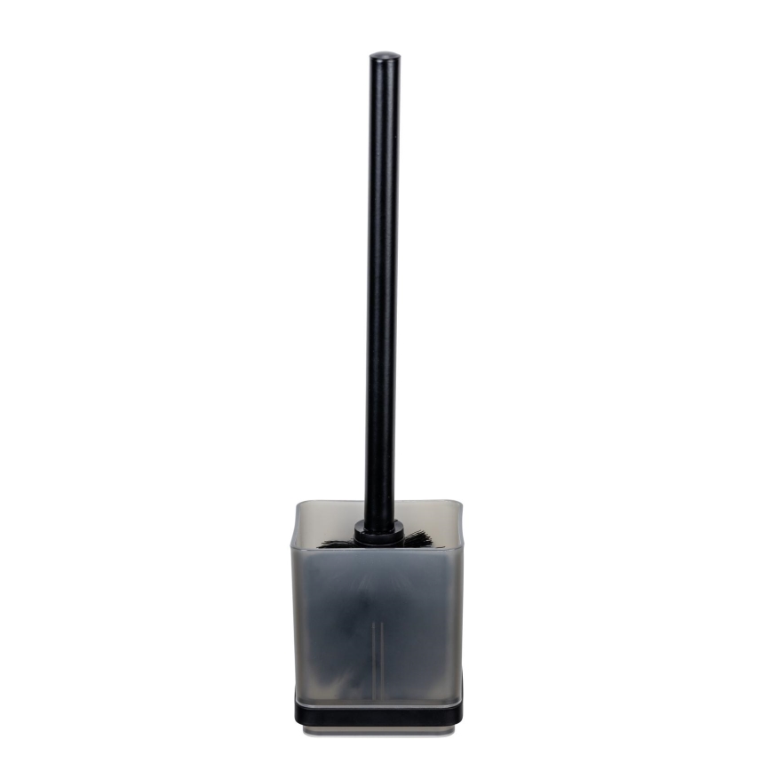 WENKO 71450800 - Ensemble WC VACUUM-LOC QUADRO ED 9,5 x 37 cm noir