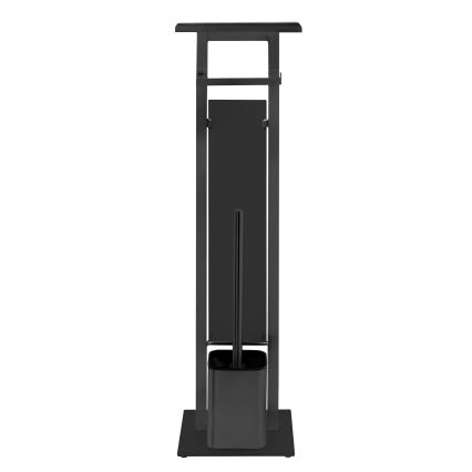 WENKO 71558800 - Ensemble WC DEBAR 21x70,5 cm inox/noir