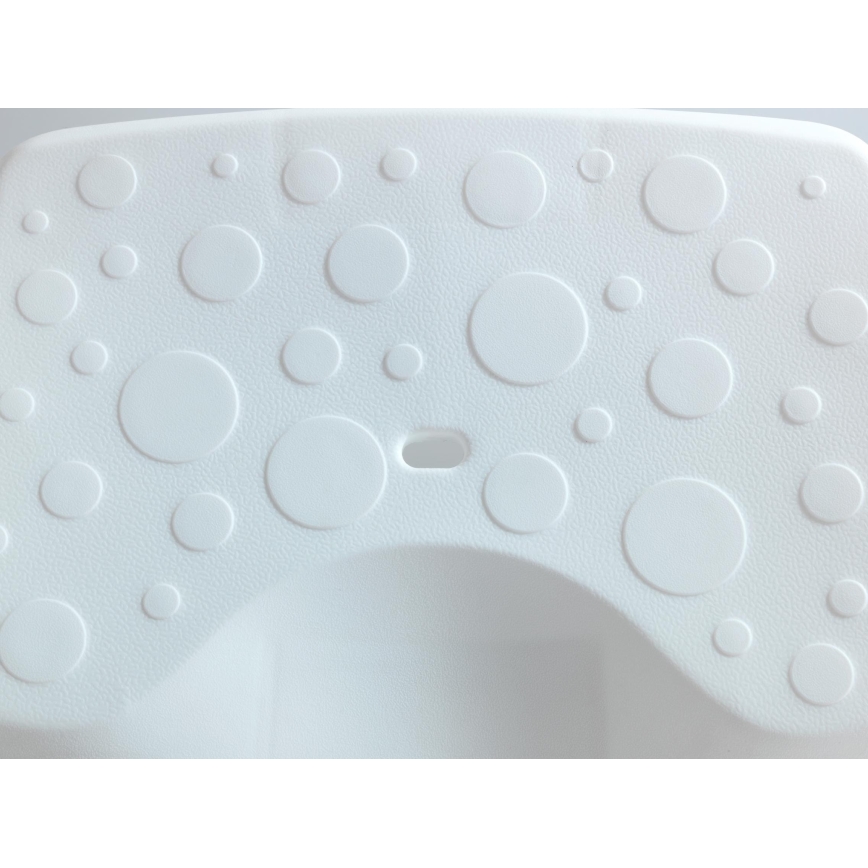 WENKO 73361100-Siège de baignoire SECURA 40 x 31 cm blanc/transparent