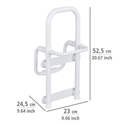 WENKO 8110100-Poignée de sécurité SECURA 23x52 cm blanche