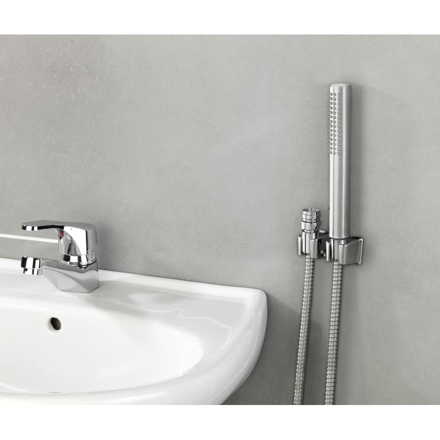 WENKO 81340100 - Douche DUO 170x2,7 cm chromé brillant/argenté/gris