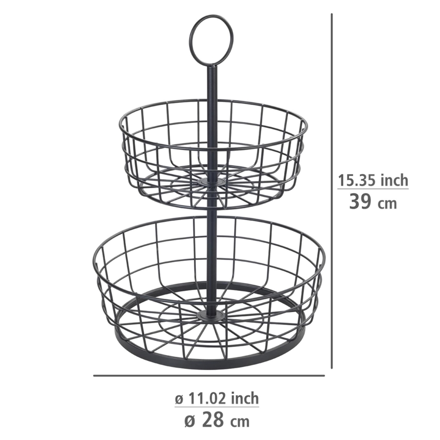 WENKO 88740800 - Panier LOFT 28x39 cm noir