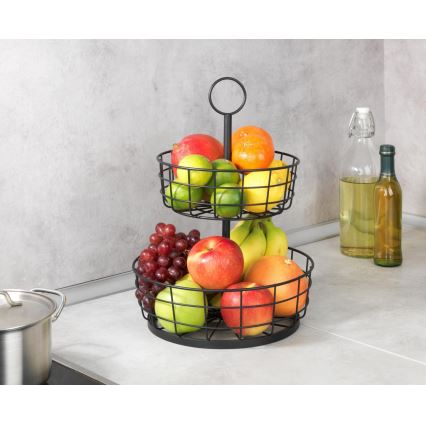 WENKO 88740800 - Panier LOFT 28x39 cm noir
