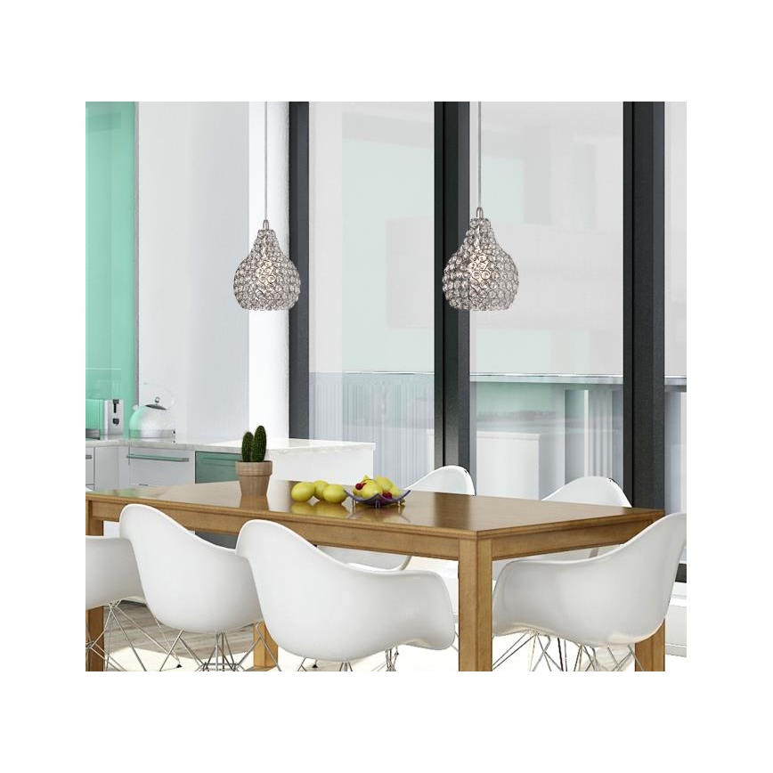 Westinghouse 6103740 - Suspension sur câble KELCIE 1xE27/60W/230V Ø 18 cm
