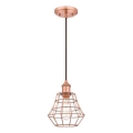Westinghouse 6105240 - Suspension sur câble NATHAN 1xE27/60W/230V Ø 19 cm cuivrée